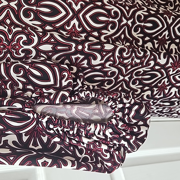 Laundry by Shelli Segal Red and Black Geometric Print Mini Dress Size 6 - Picture 8 of 12